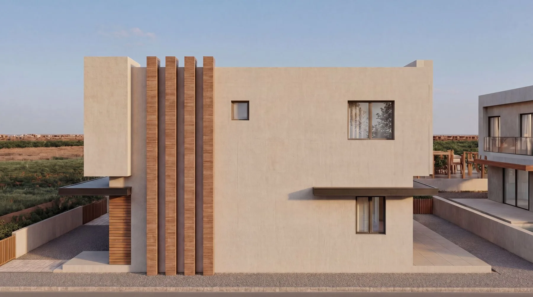 Fortera Ötüken villa modern dış cephe