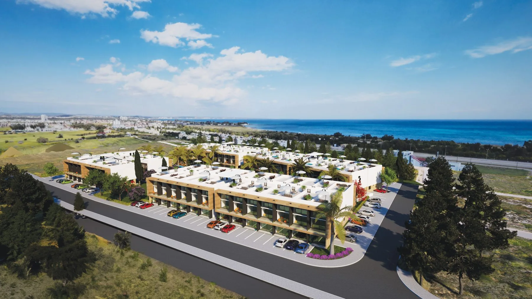 The Ritzy Şifa Construction İskele sahili genel proje görünümü