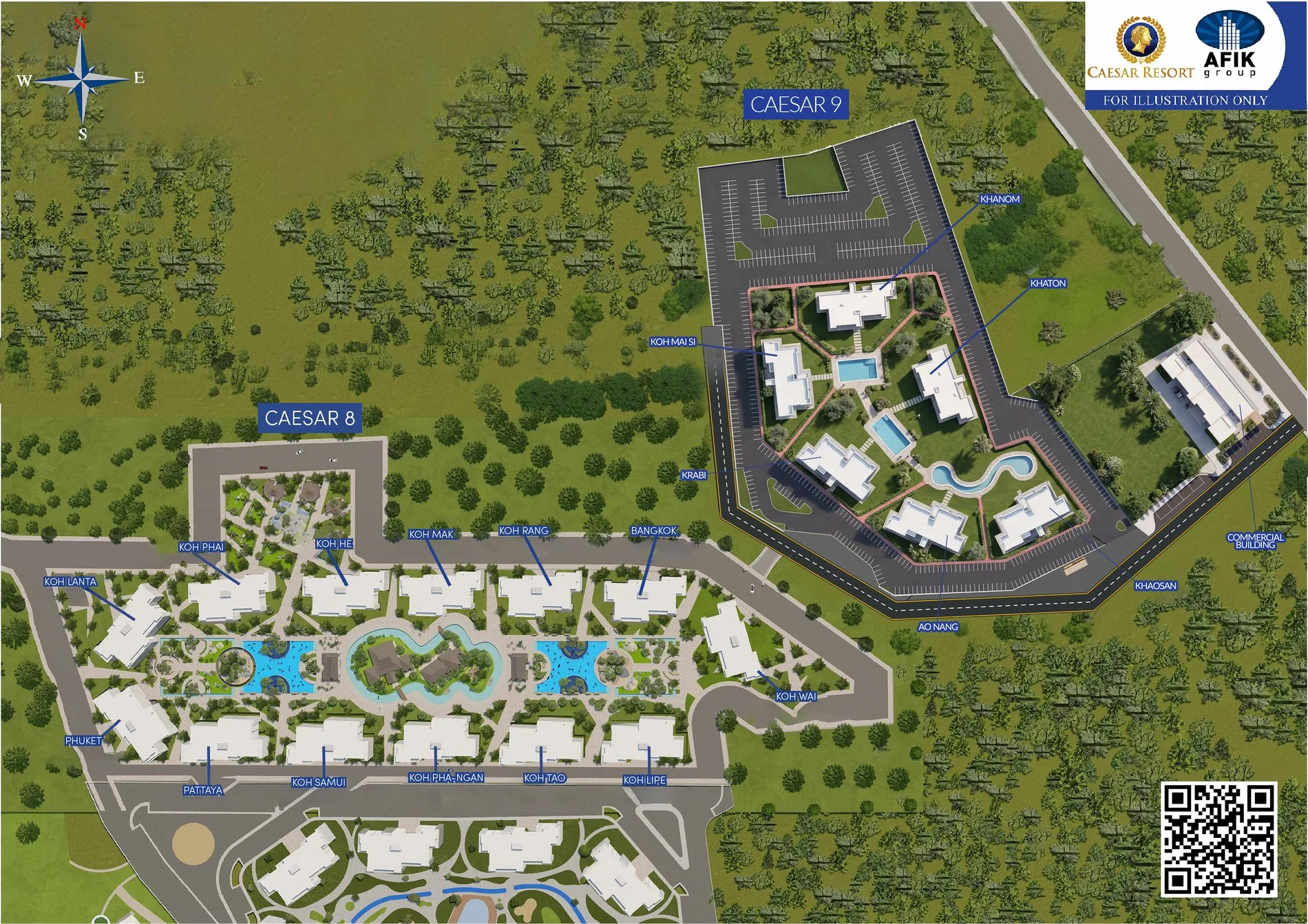 Caesar Resort 8 ve 9 güncel site planı Temmuz 2026