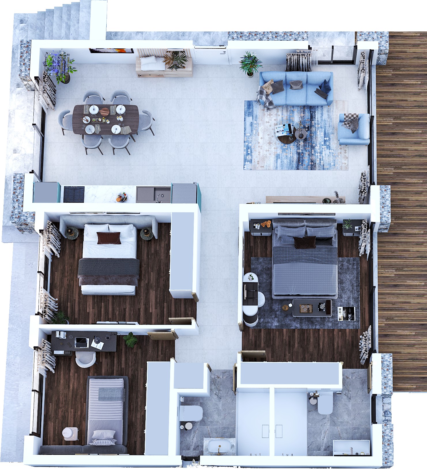 Habitat 3+1 Bungalow - frontend.project_detail.floor_plan
