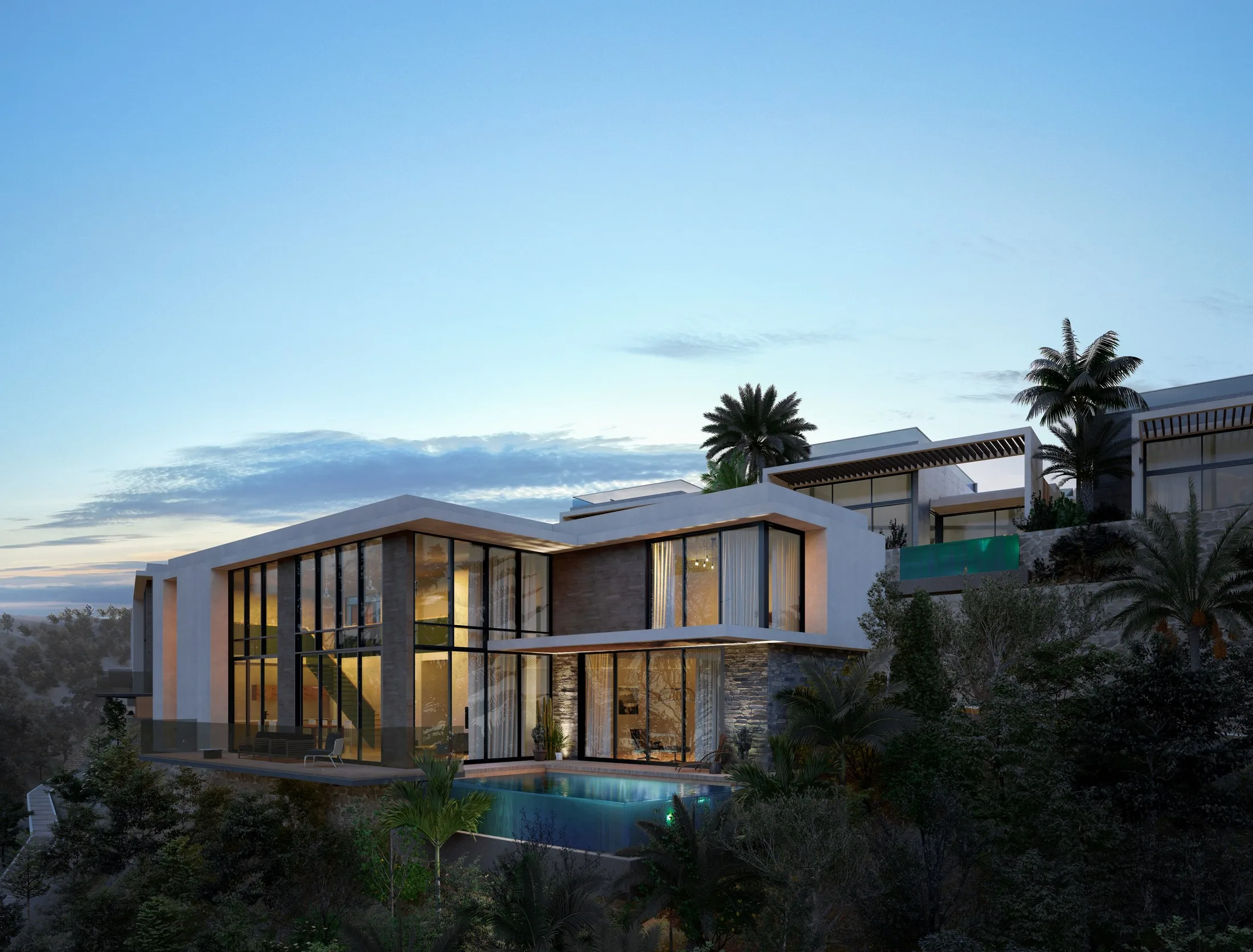Casa del Mare lüks villa ve özel havuz görünümü