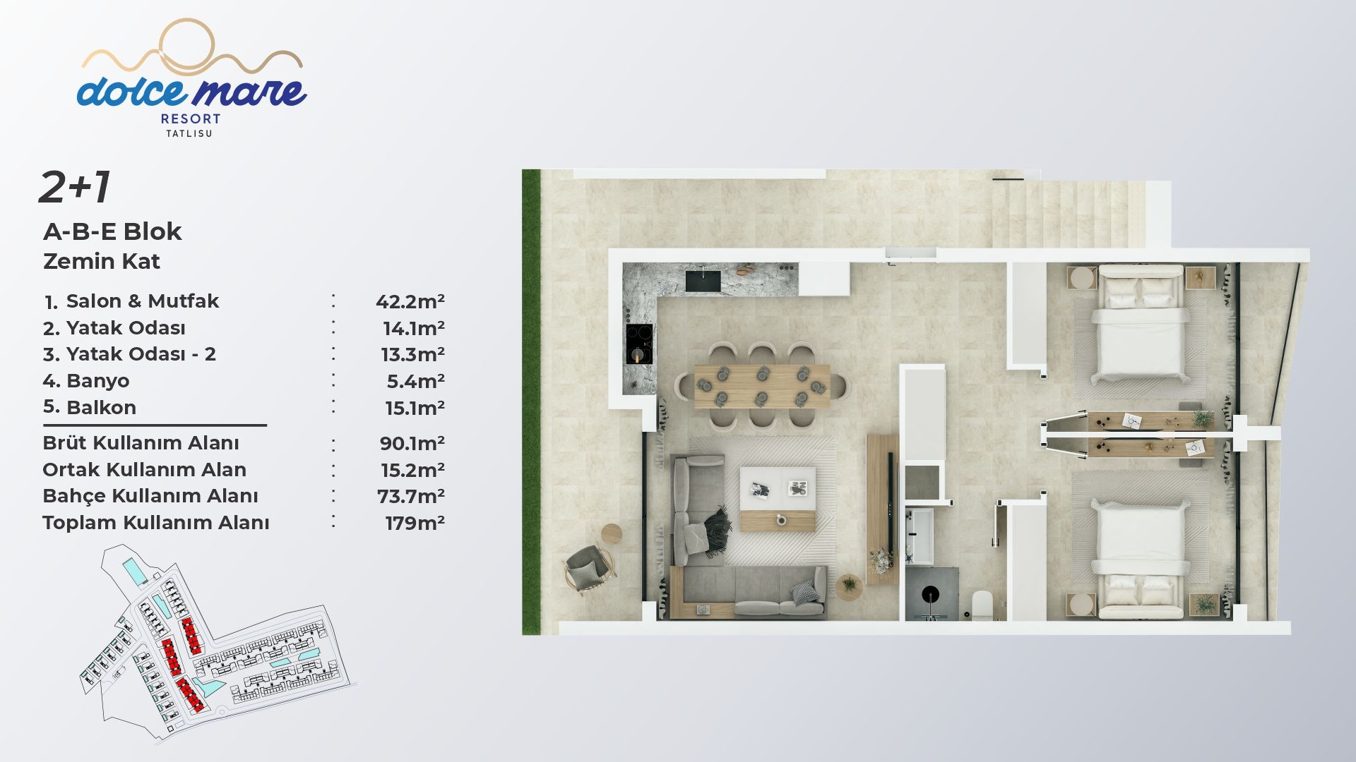 2 Bedroom - Ground Floor - frontend.project_detail.floor_plan