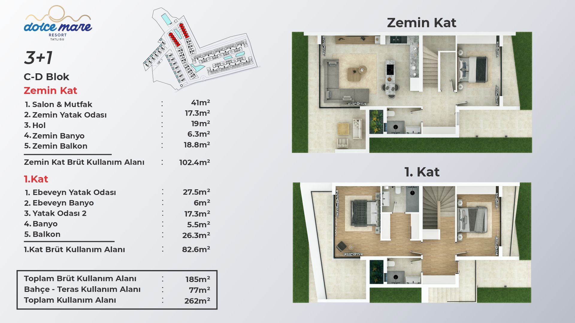 3 Bedroom Semi-Detached Villa - frontend.project_detail.floor_plan
