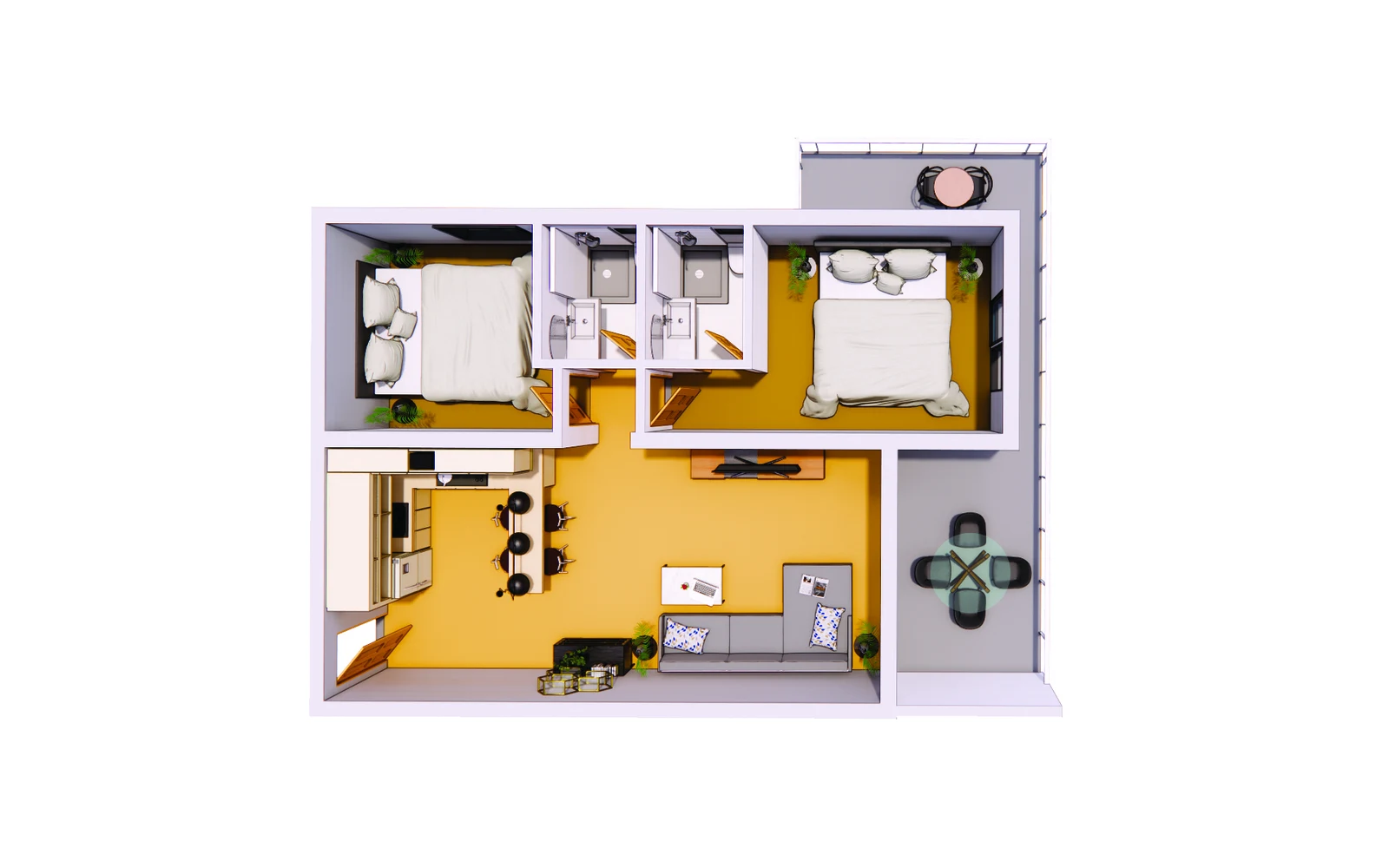 2 Bedroom — L2 Layout - frontend.project_detail.floor_plan