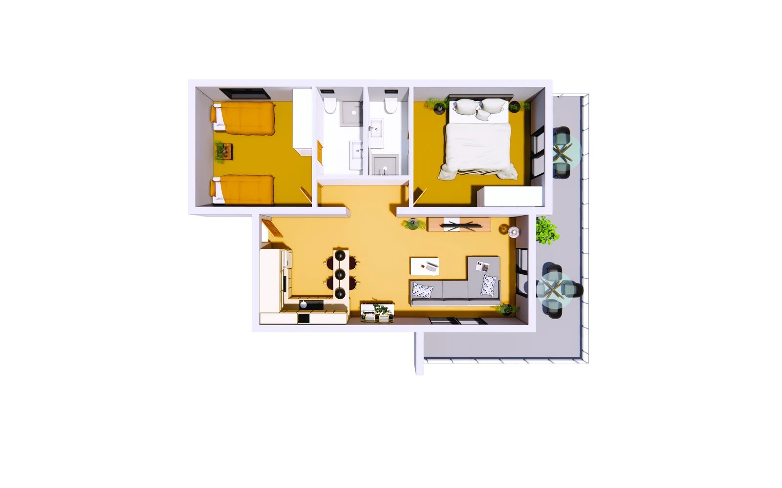 2 Bedroom — L3 Layout - frontend.project_detail.floor_plan
