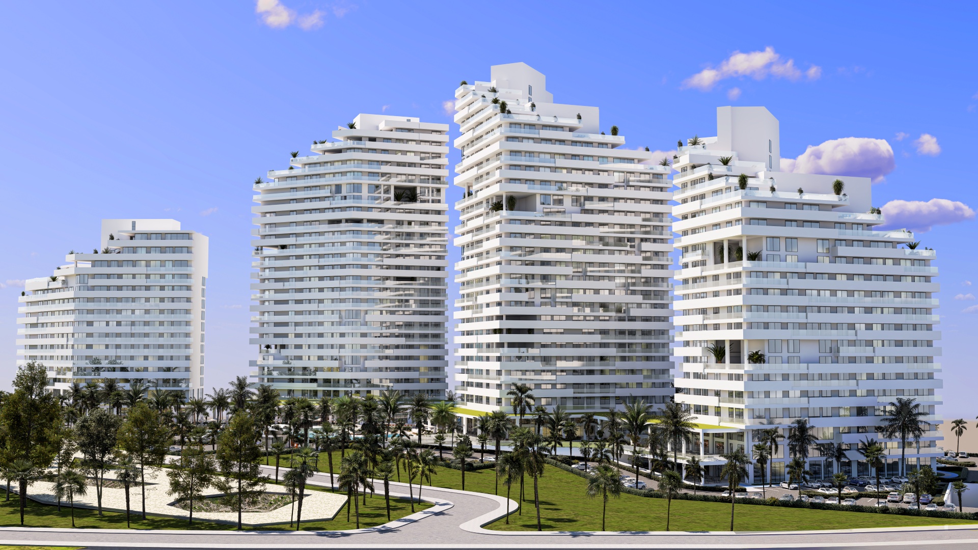 Querencia Long Beach dış cephe ve peyzaj