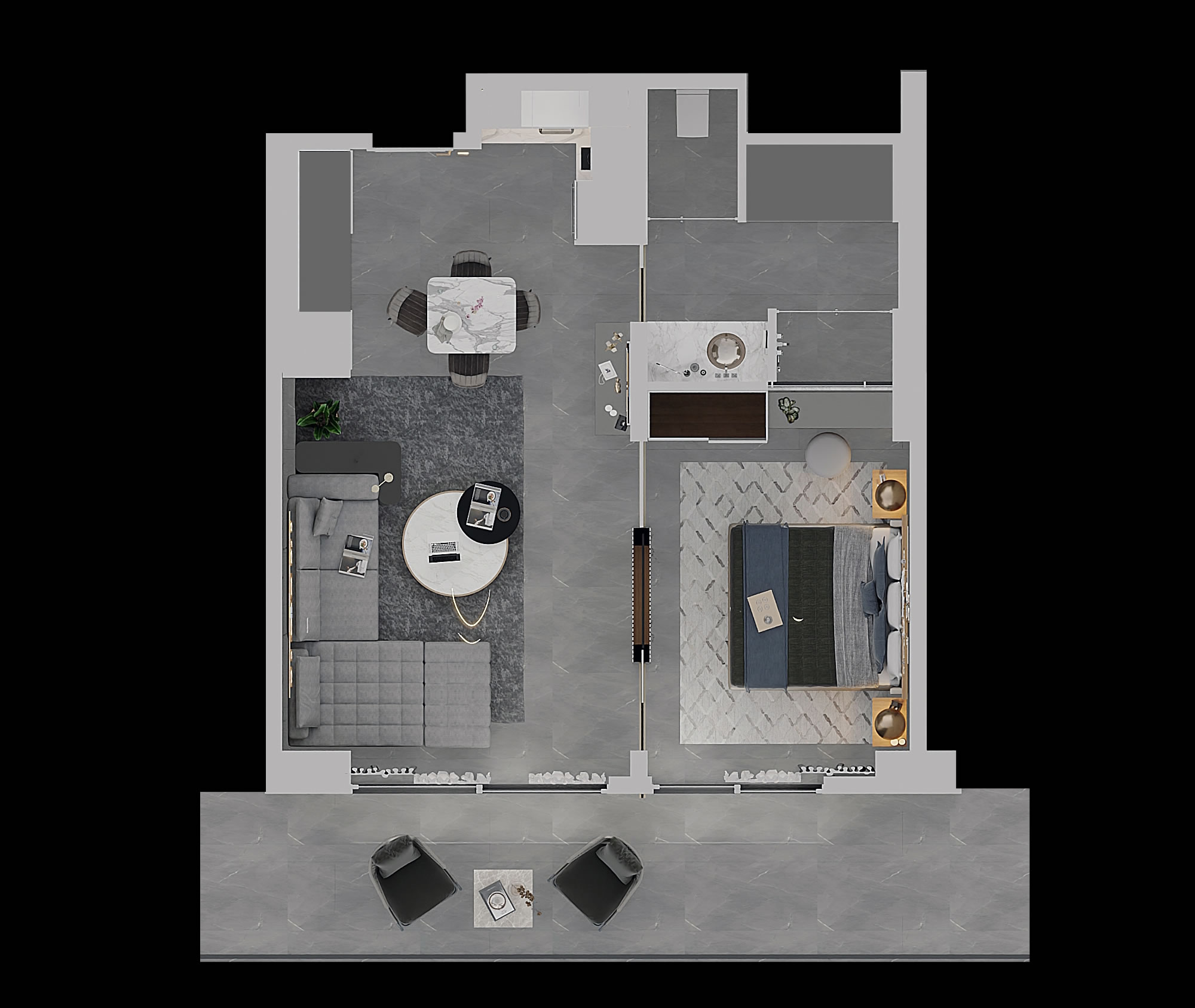 Querencia 1+1 - frontend.project_detail.floor_plan