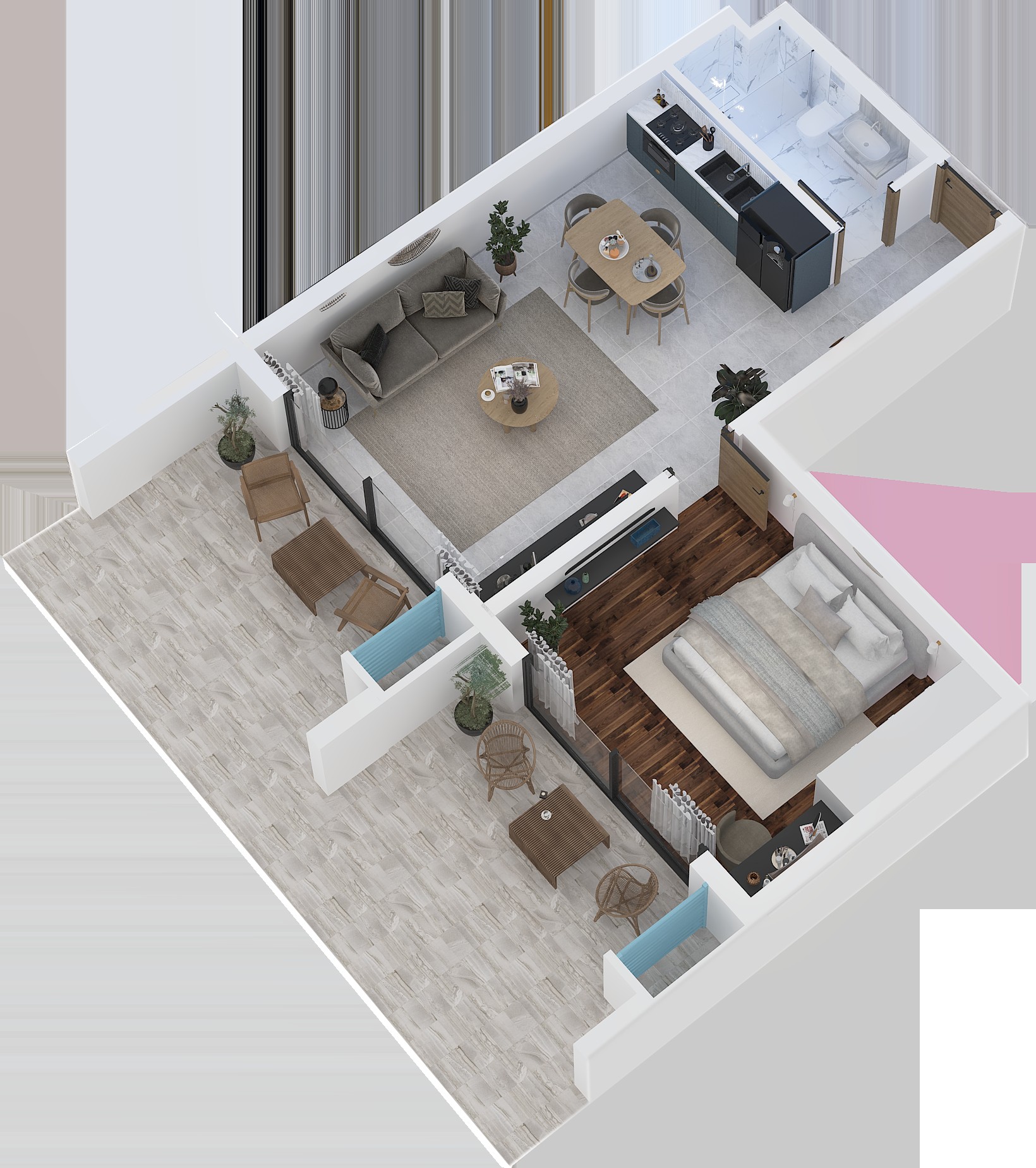 Habitat Premium 1+1 Garden - frontend.project_detail.floor_plan
