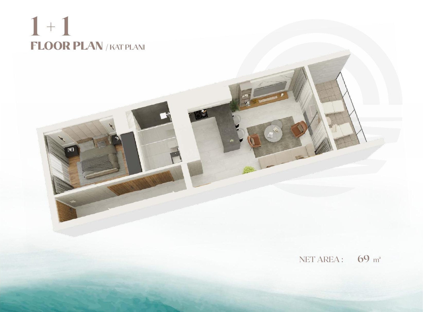 1-Bedroom - frontend.project_detail.floor_plan