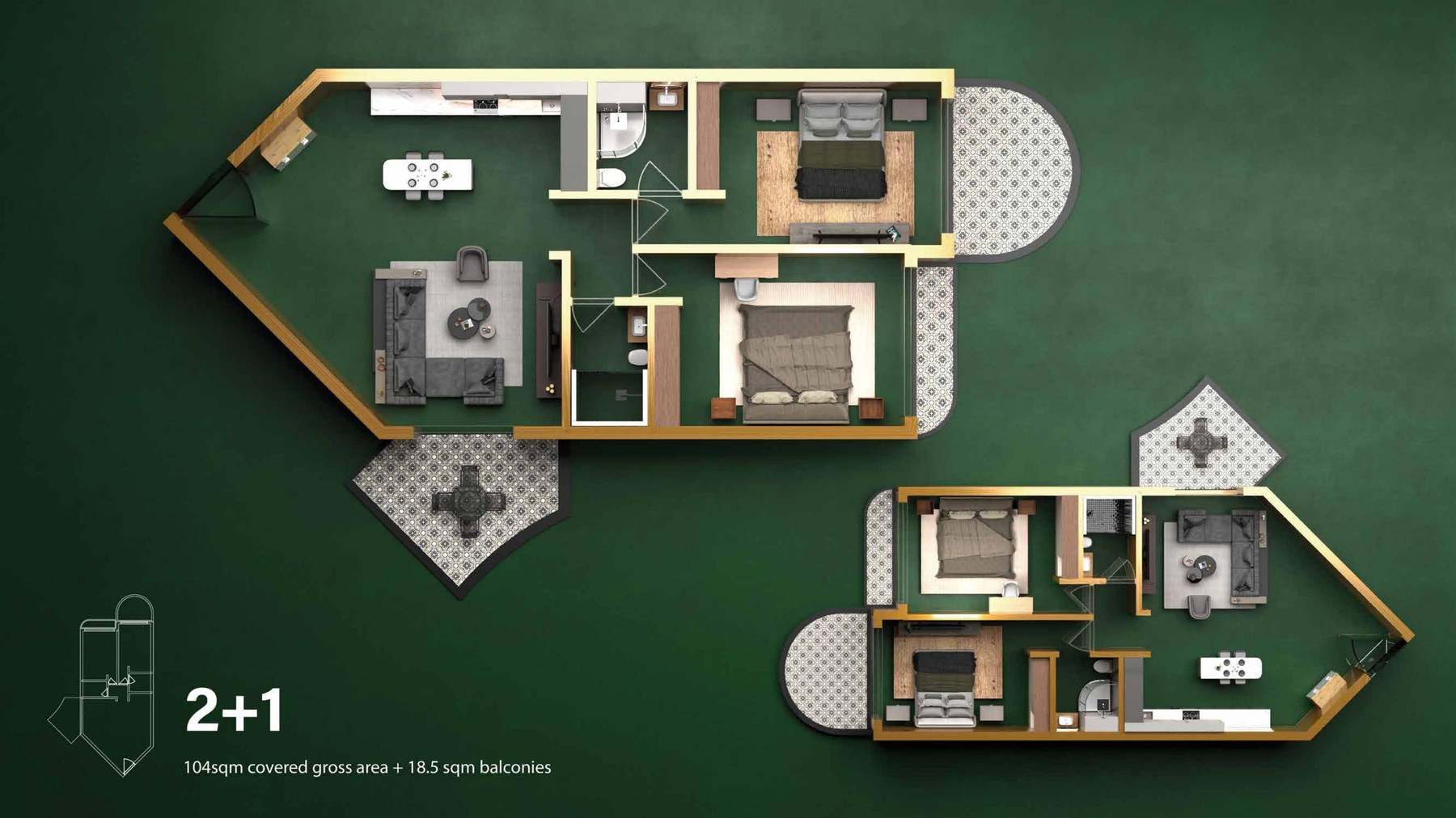 2 Bedroom - frontend.project_detail.floor_plan