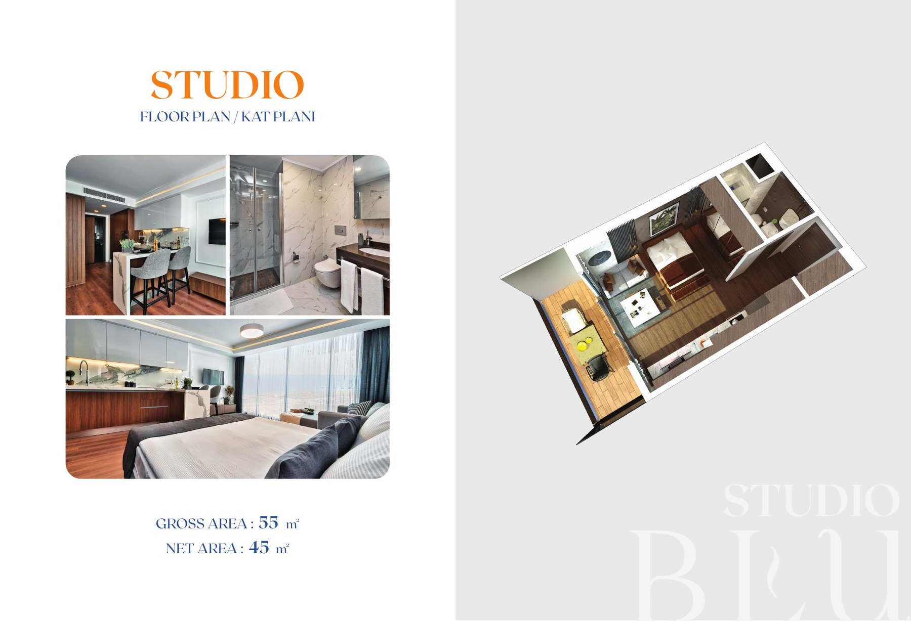 Studio — 46 m² - frontend.project_detail.floor_plan