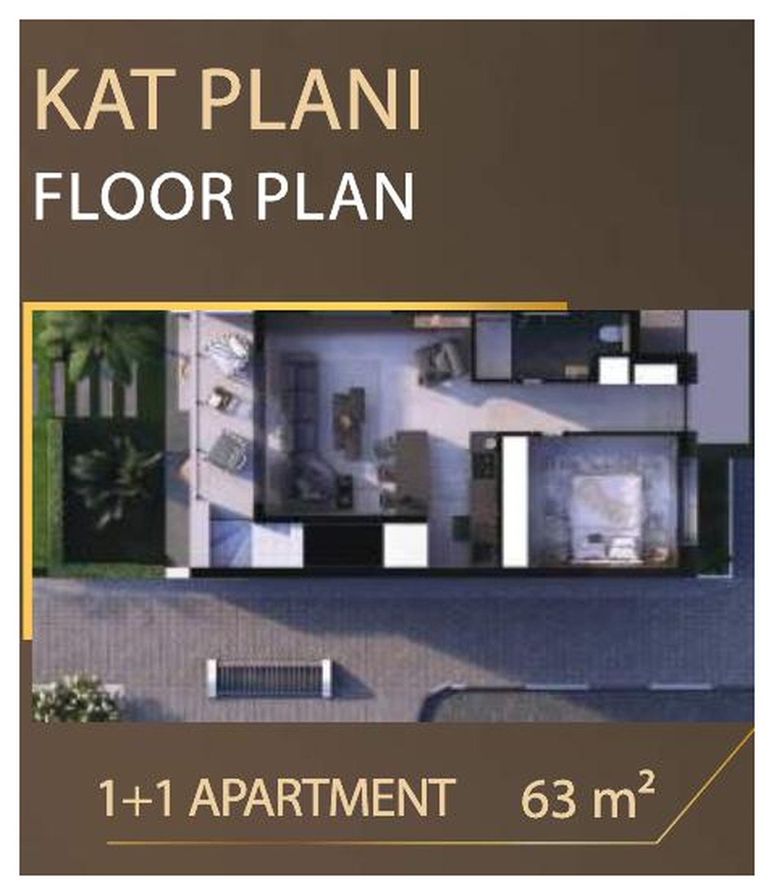 Sky Diora 1+1 Penthouse - frontend.project_detail.floor_plan