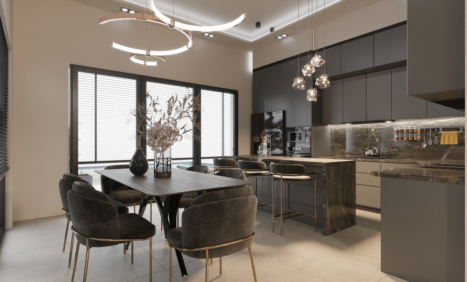 The Kavalloi Villas kitchen