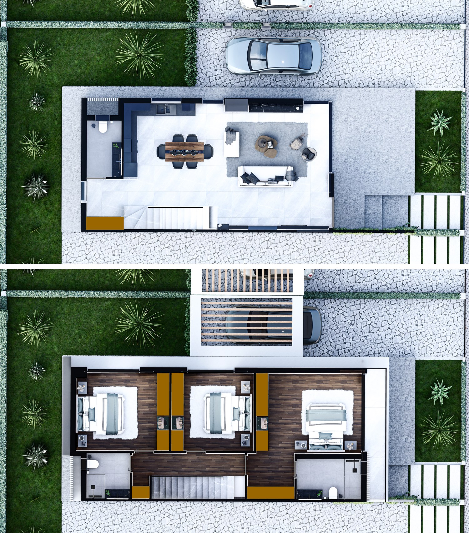 3+1 Semi-Detached Villa - frontend.project_detail.floor_plan